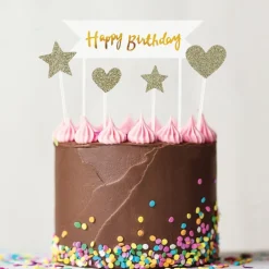 Cakes toppers "Happy birthday" 2 (x10)