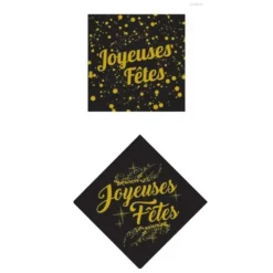 Carrés azyme Joyeuses Fêtes (x24)