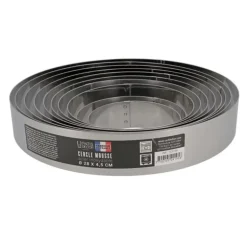 Cercle à mousse inox H 4,5 cm Ø 11 cm