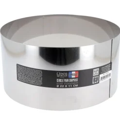 Cercle à pain surprise inox H 11 cm Diam 22 cm