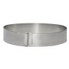 Cercle à pâtisserie extensible inox 18 à 36 cm H 3 cm De Buyer