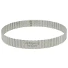 Cercle à tarte cannelé et perforé inox H 3 cm De Buyer