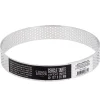 Cercle à tarte perforé inox H 2 cm Ø 12,7 cm