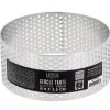 Cercle à tarte perforé inox H 3,5 cm Ø 8 cm