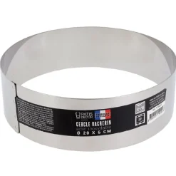 Cercle à vacherin inox H 6 cm Ø 20 cm