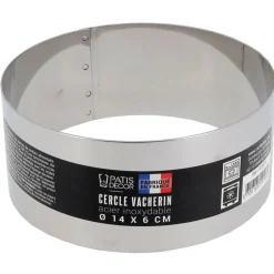 Cercle à vacherin inox H 6 cm Ø 14 cm