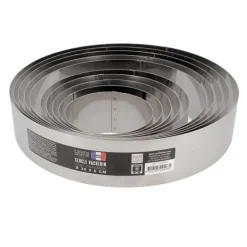 Cercle à vacherin inox H 6 cm Ø 14 cm