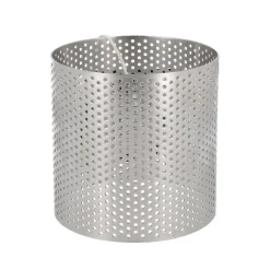 Cercle perforé rond en acier inoxydable rond - Ø 8 cm
