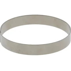 Cercles à pâtisserie inox 8,5 cm H 1,6 cm (x10)