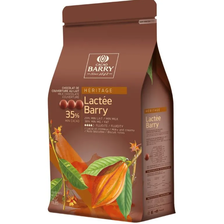 Chocolat de Couverture au Lait Lactée 35 % 5 kg