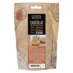 Chocolat de couverture Blanc Zéphyr Caramel