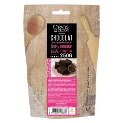 Chocolat de Couverture Noir origine Equateur 76 % 250 g