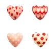 Coeurs roses assortis en chocolat blanc (x72)