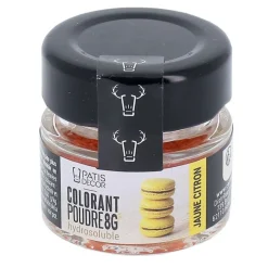 Colorant poudre hydrosoluble jaune citron 8 g