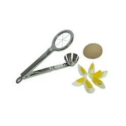 Coupe-œufs pince inox 6 quartiers