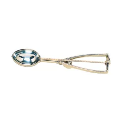 Cuillère à glace inox à pince ovale 30 portions au litre 62x43 mm