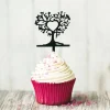 Cupcake Toppers Arbres cœurs (x 8)