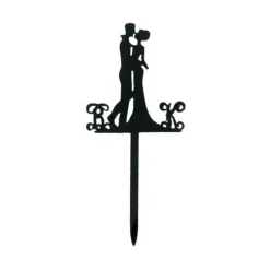Cupcake Toppers couple enlacé (x 8)