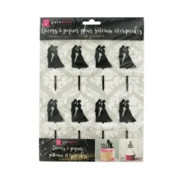 Cupcake Toppers Couples (x 8)