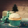 Cupcake Toppers Sapin de Noël (x 8)