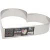 Cœur à mousse inox H 4,5 cm L 24 cm