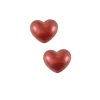 Cœurs en chocolat 3D rouges scintillants (x32)