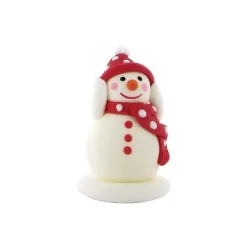 Décor comestible Bonhomme de neige content
