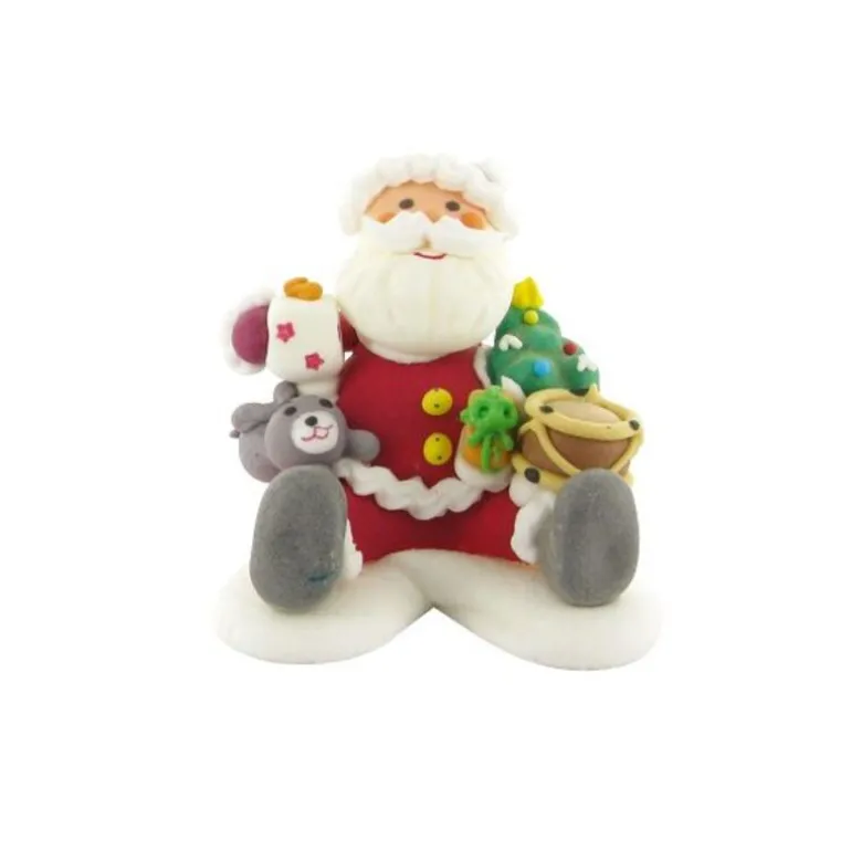 Décor comestible Père Noël assis