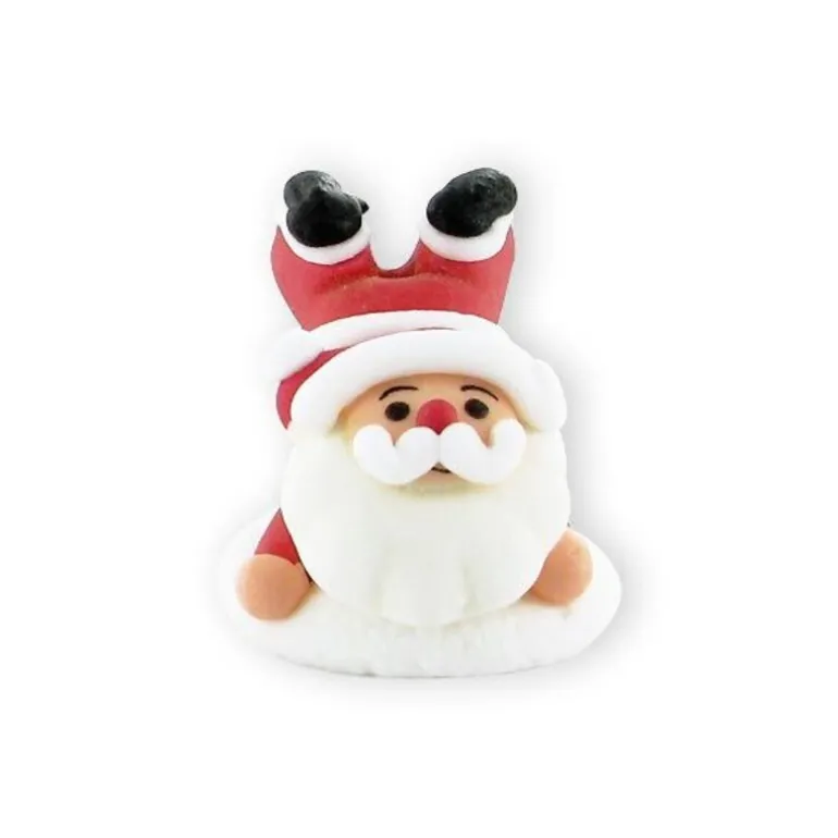 Décor comestible Père Noël 3D à plat ventre