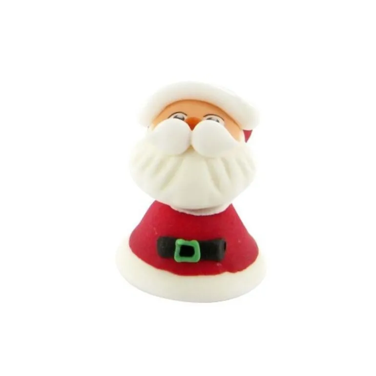 Décor comestible Père Noël souriant