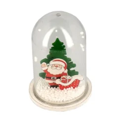 Décor de noël pour bûche "boule à neige Père Noël" à poser