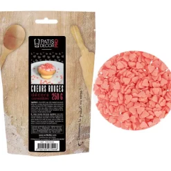 Décors Coeurs rouges comestibles 250 g