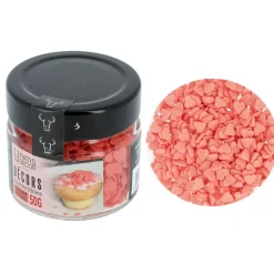 Décors comestibles cœurs rouges 50 g