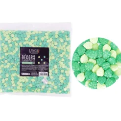 Décors comestibles feuilles vertes 1 kg