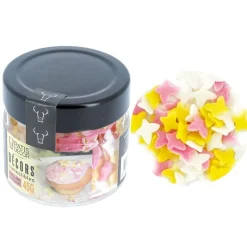 Décors comestibles papillons tricolores 45 g