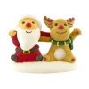 Décors comestibles Père Noël et renne assis (x20)