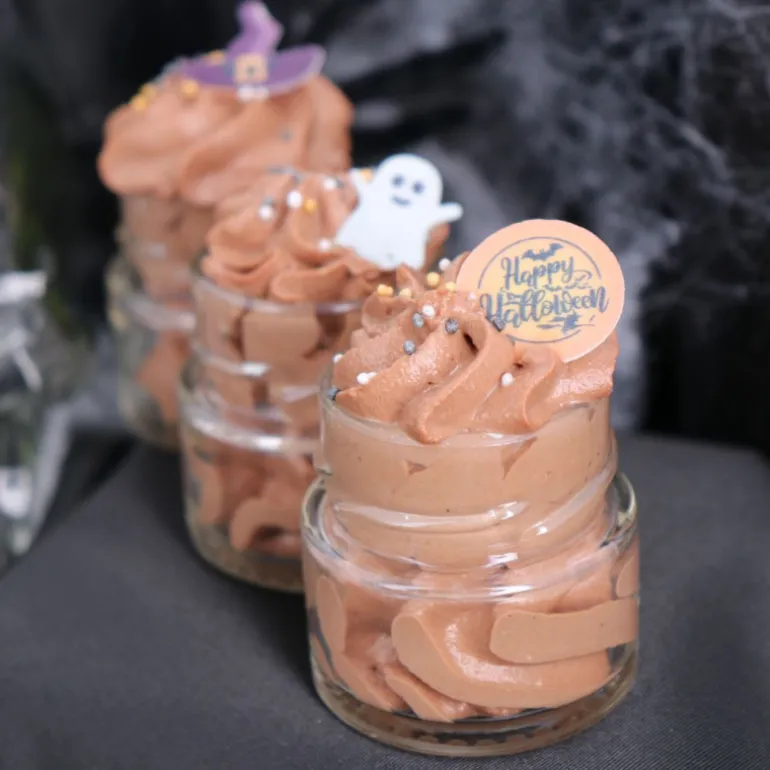 Décors en azyme assortis thème citrouille d'Halloween - DDM 10/24
