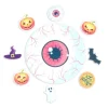 Décors en azyme assortis thème œil d'Halloween