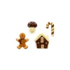 Décors en chocolat pain d'épices assortis (x96)