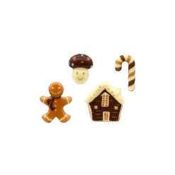 Décors en chocolat pain d'épices assortis (x96)