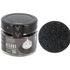 Décors mini billes noires