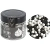 Décors mini billes noires et blanches