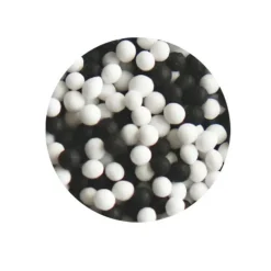 Décors mini billes noires et blanches