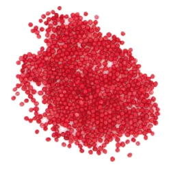Décors mini billes rouges comestibles