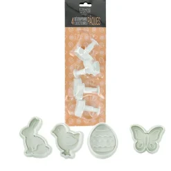Découpoirs éjecteurs thème Pâques Patisdécor (x 4)