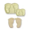 Découpoirs relief pieds (x2)