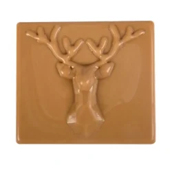 Embouts de bûches chocolat caramel origami cerf (x20)