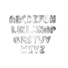 Emporte-pièces lettres alphabet