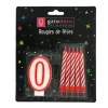 Ensemble 10 bougies et 1 bougie chiffre 0