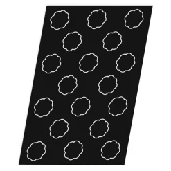 Flexipan 60x40 plaque de 18 bavarois 8 côtes 7,8x3,5 cm